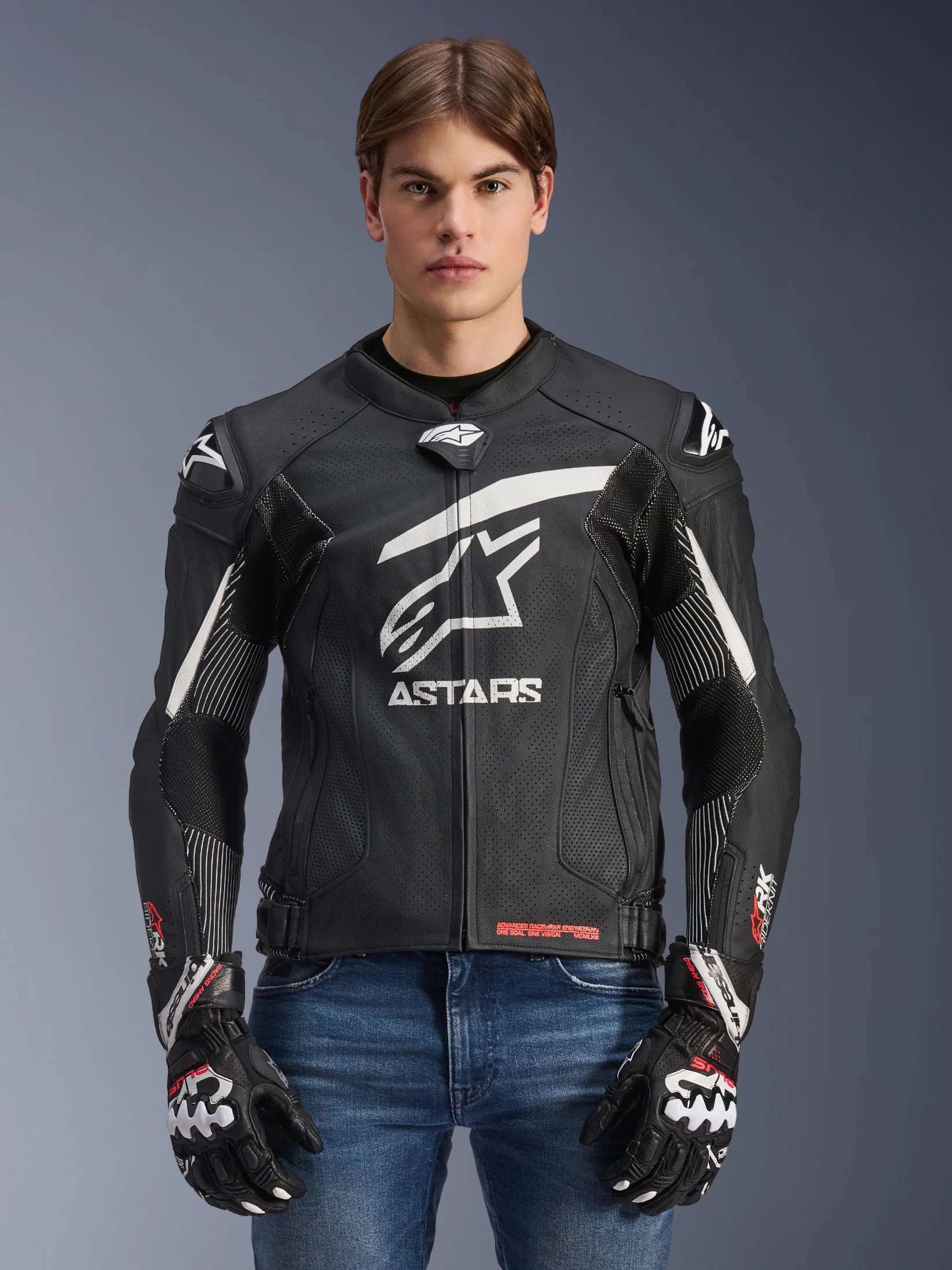 Jaqueta De Couro GP Plus R V4 Rideknit